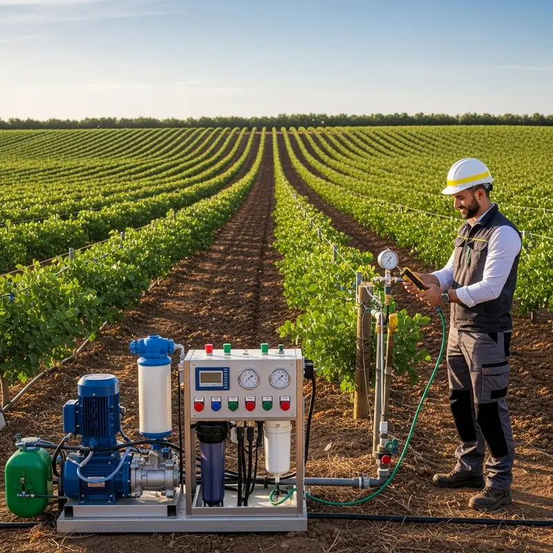 افت فشار در سیستم آبیاری قطره‌ای: راهنمای فنی عیب‌یابی و بهینه‌سازی