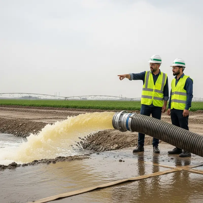 انتخاب لوله نخدار برای پمپ کفکش و لجن‌کش: راهنمای فنی بر اساس فشار و قطر