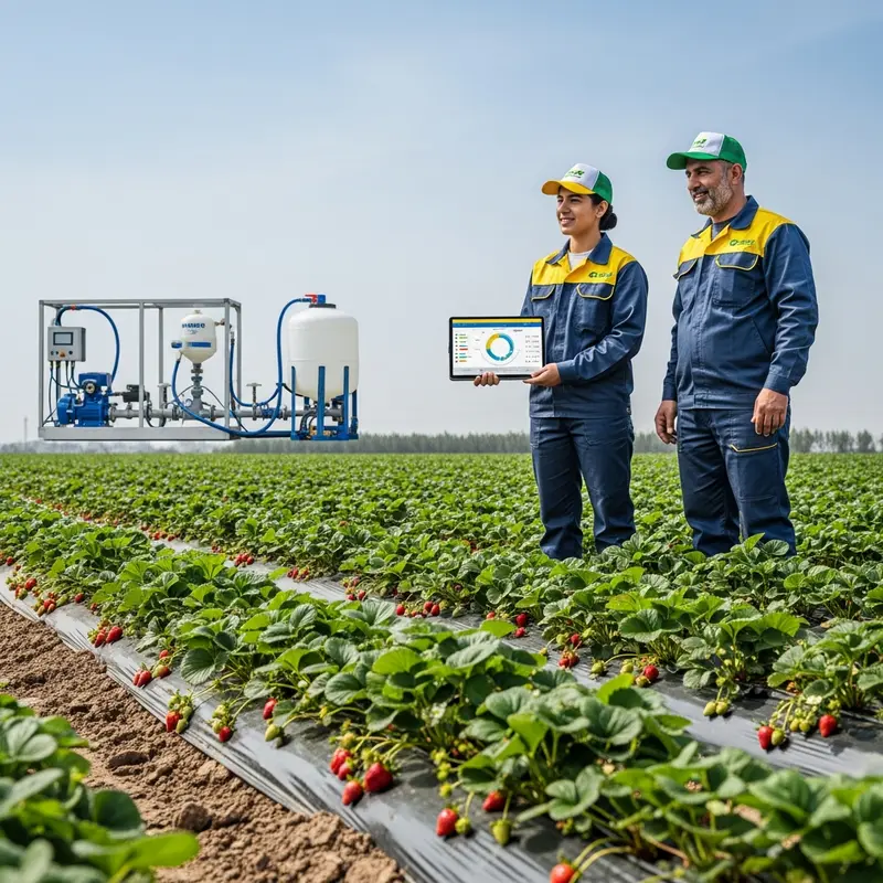 راهنمای جامع کودآبیاری با نوار تیپ: اصول فنی و تجهیزات تزریق کود